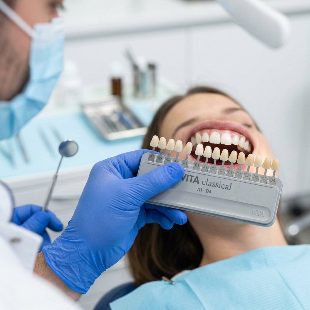 Teeth whitening and veneers